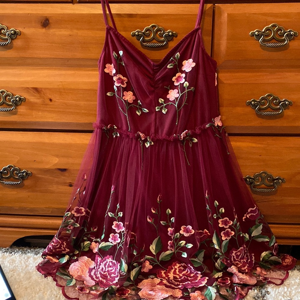 Maroon Dress